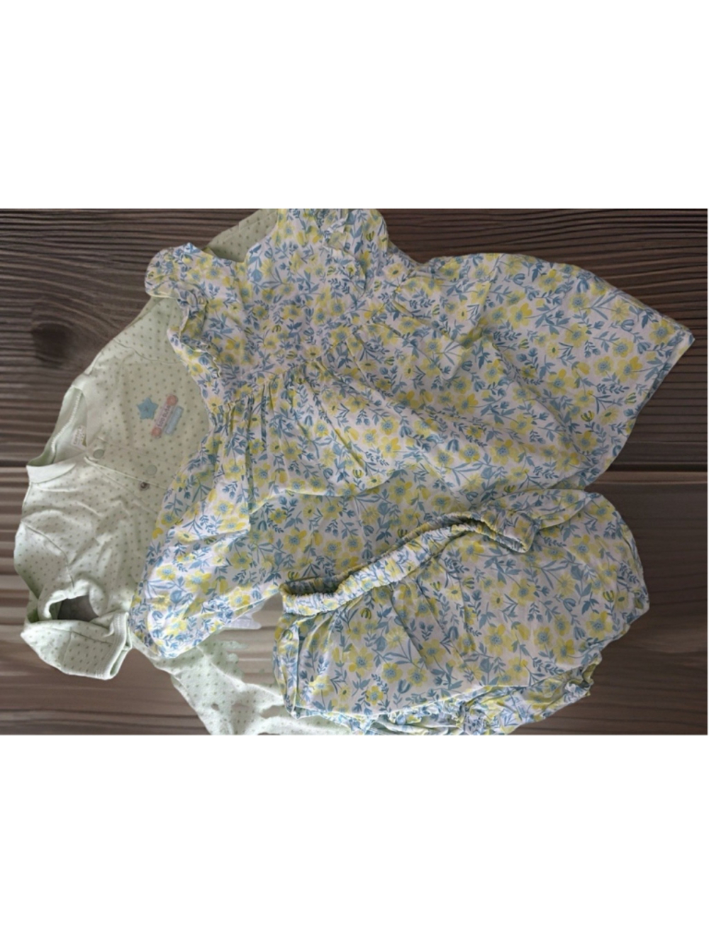 3m 6m TOMMY BAHAMA Dress+ Pj Bundle Cotton Ruffle Cottagecore Peasant Bow